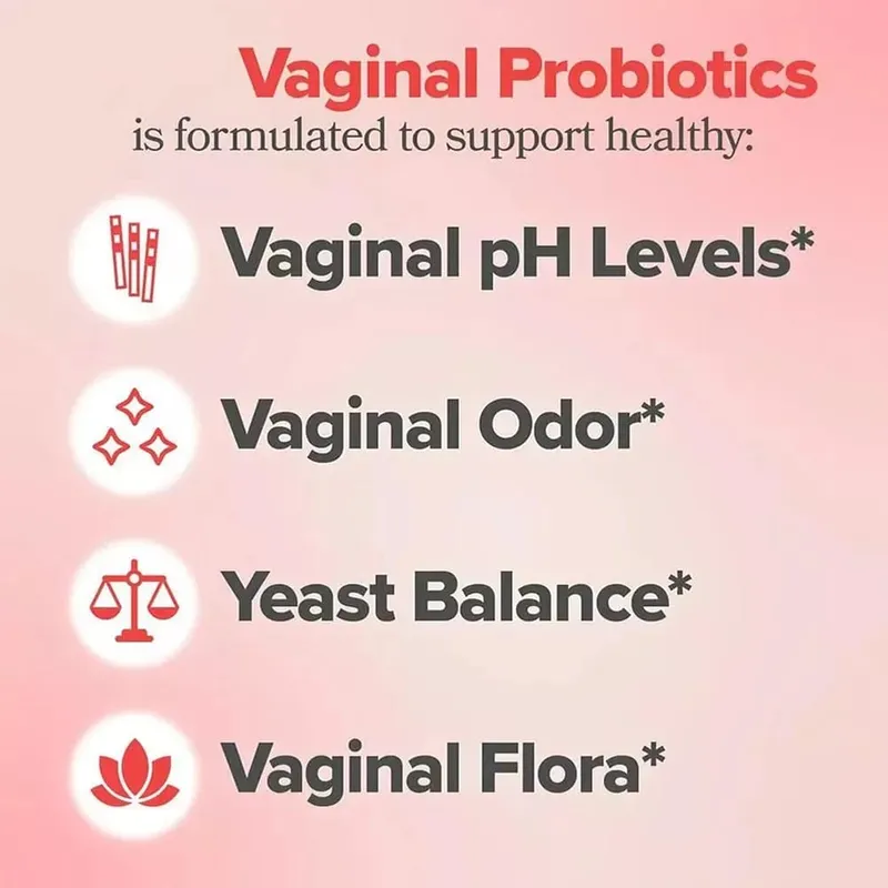 Balincer Probiotics for Women PH balanceado com probióticos e mistura probiótica de Lactobacillus - suplemento de saúde feminina