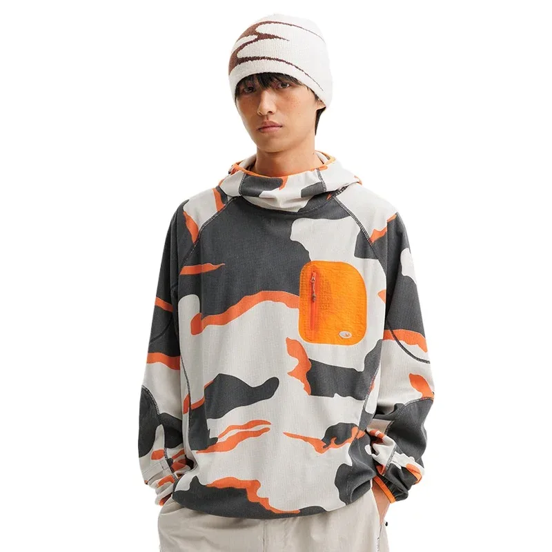 Outdoor Sport Hoodies Men Women Lightweight Fleece Long Sleeve Breathable Pullovers Hooded Sweatshirt Unisex Track T Shirts Tops — image 6
