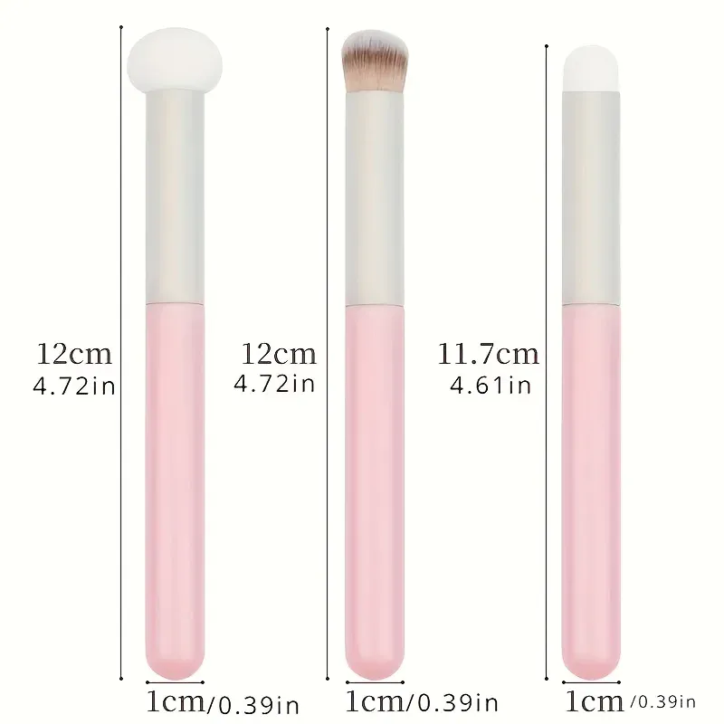 1/3PCS Sponge Makeup Brushes Mushroom Head Soft Concealer Brush Dry Wet Dual Purpose Multi Purpose Contour Lips Brush Cosmetics