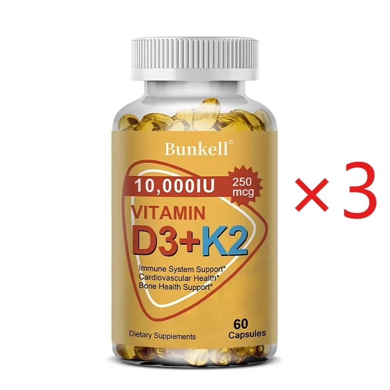 Natural Vitamin D3 K2 Softgels for Heart Joint and Bone Health D3 K2 Multivitamin Supplement — image 10