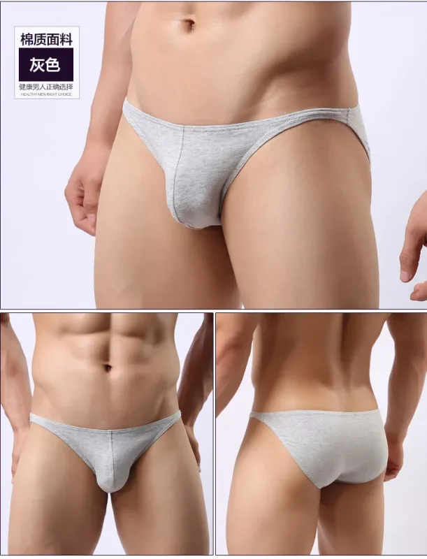 Pure Cotton Low-Waist Sexy Breathable Men's Briefs — image 11