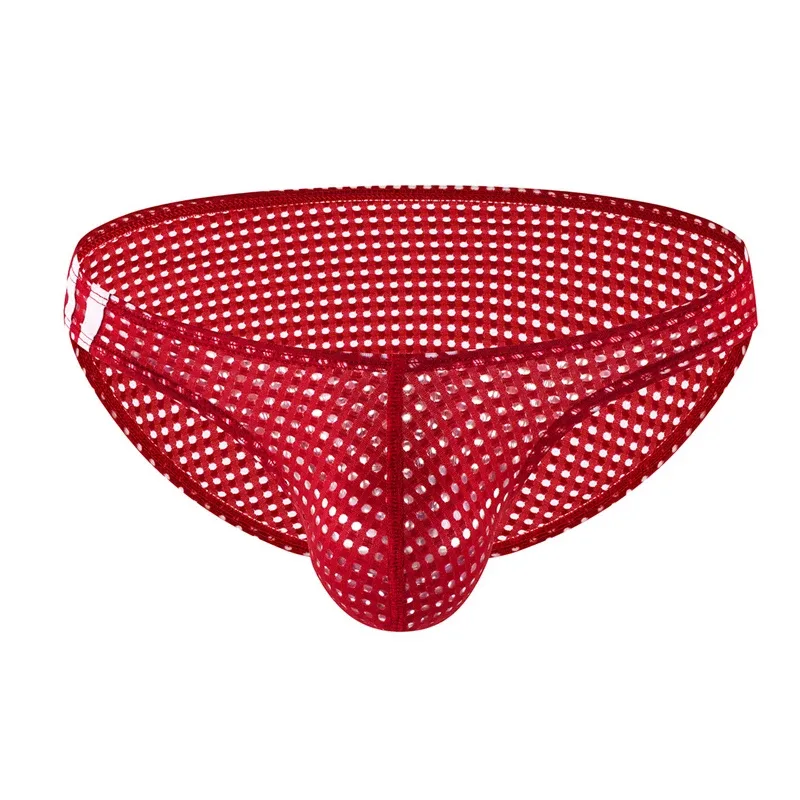 Slip da uomo Estate Traspirante Fori Intimo U Convesso Sottile Vita bassa Slip intimo da uomo Slip Mutande Calzoncillos