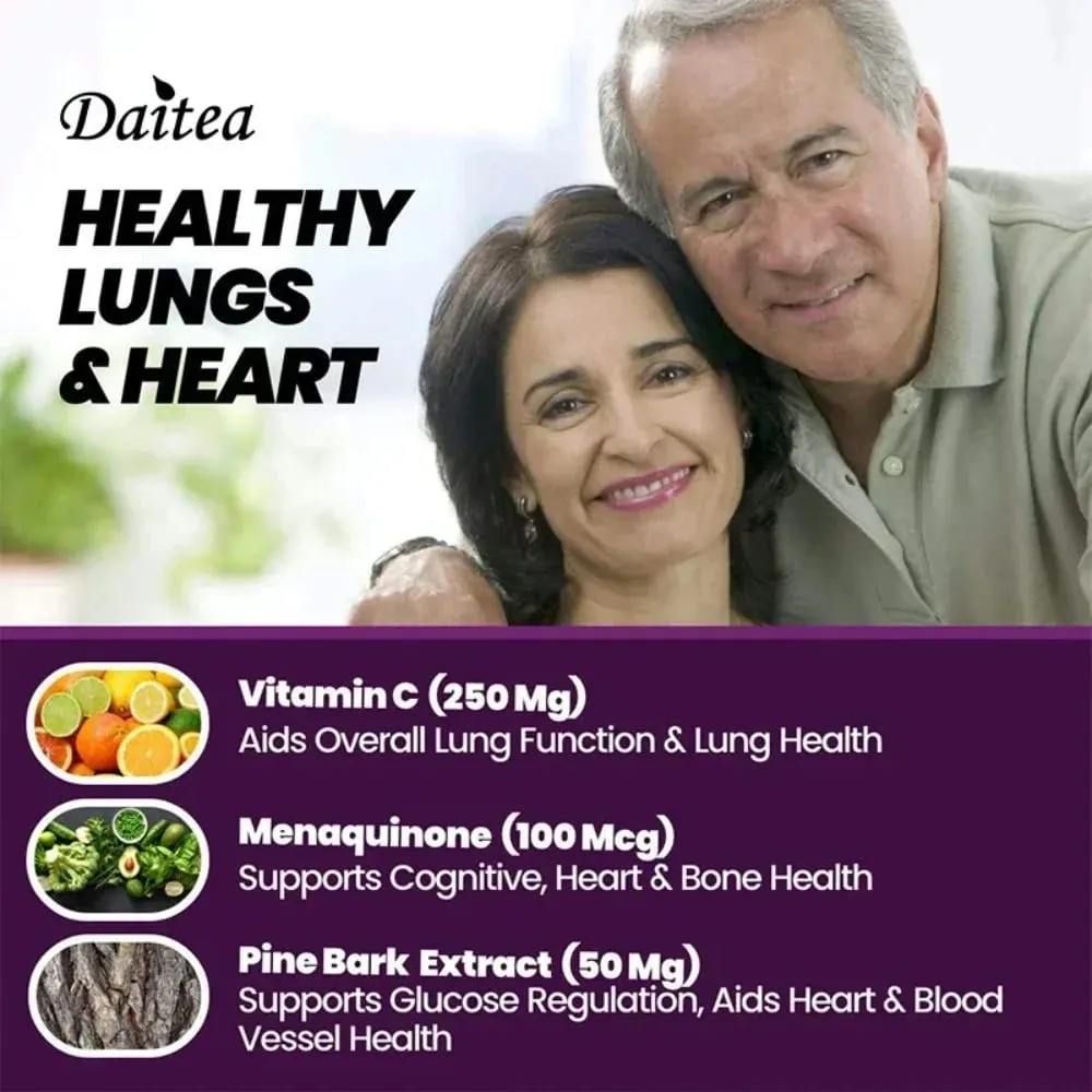 Lung Support Supplement for Lung Cleanse & Detox with Quercetin Bromelain Vitamin C & Cordyceps for Lung Respiratory Support — image 5