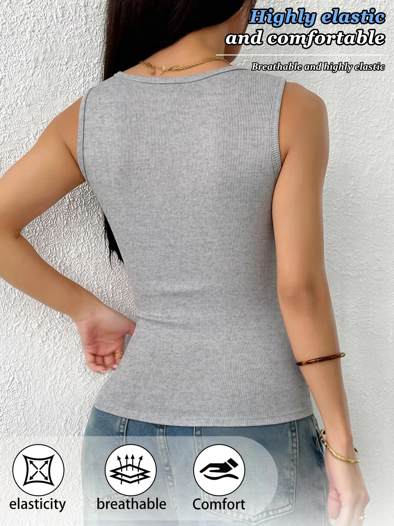 Women's Lace Camisole for Spring & Summer Sleeveless Top to Hide Underarm Bulges Suitable for Inner & Outer Wear All Year Roun — image 5