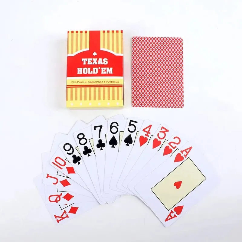 1/2pcs A set of durable universal baccarat and Texas Hold'em playing cards waterproof and smooth for poker and bridge games — image 2