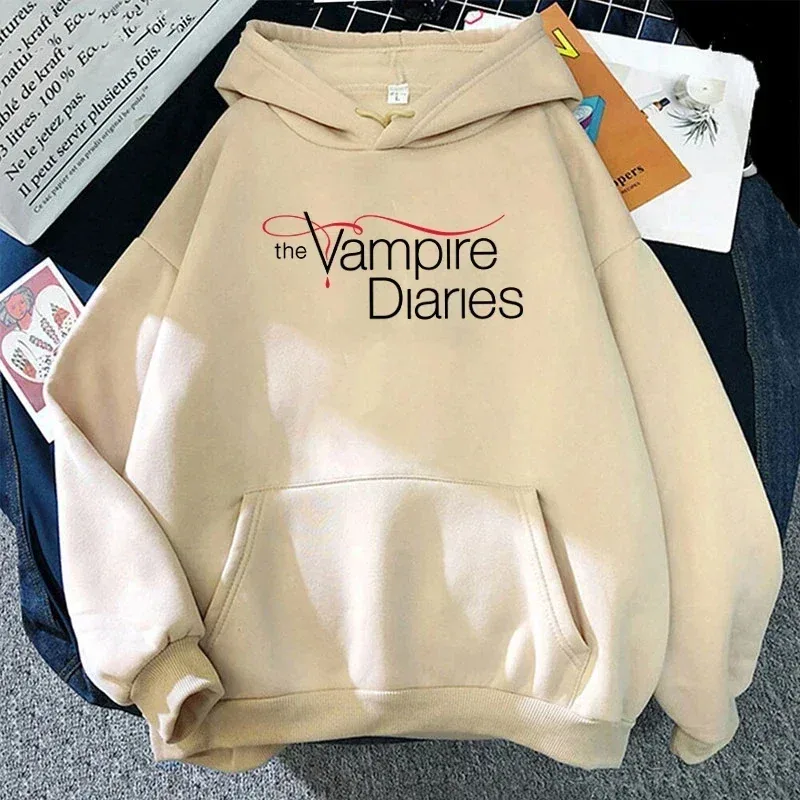2026 New The Vampire Diaries Print Hoodie Women Men Casual Tops Autumn And Winter Sweatshirts Long Sleeve Harajuku Pullover — image 8