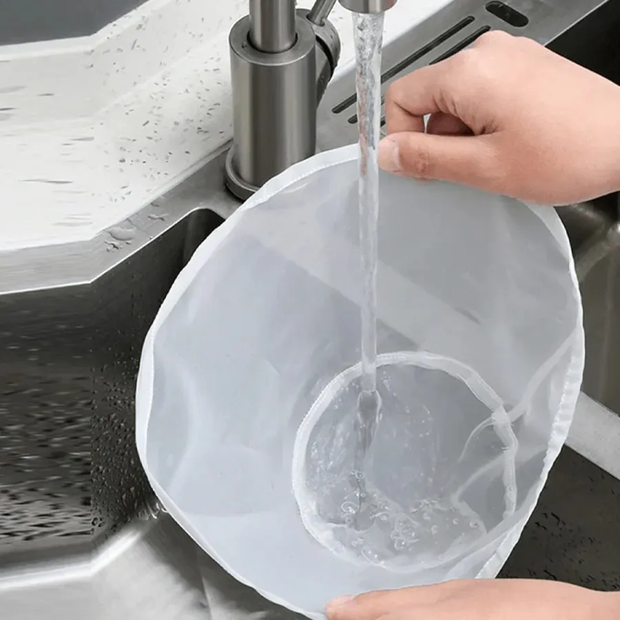 Reusable Cheese Cloth Bags-Fine Mesh Strainer for Yogurt Juice Coffee-Food-Safe Gauze Filtering Bags-Kitchen Cooking Accessory — image 2