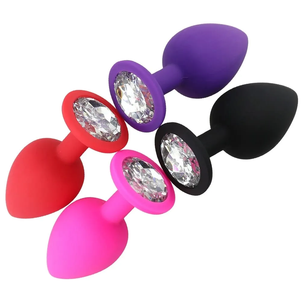 Unisex Silicone Butt Plug 3 Sizes Anal Dildo Sex Stopper Adult Toy for Men/Women Couple Anal Trainer No Vibrator — image 5