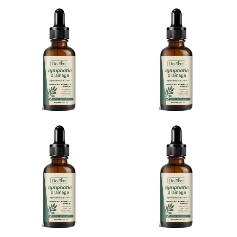 Lymphatic Drainage Drops 60ml Supplement Help Bloat Relief & Immune System Health with Cleavers Red Clover and Stillingia Root — image 10