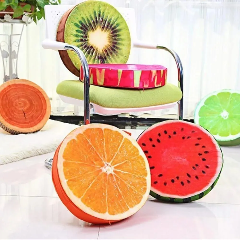 Kindergarten Comfortable Garden Dining Outdoor Funny Seat Pads Round Pillow Chair Cushions Fruit Seat Pads — image 2