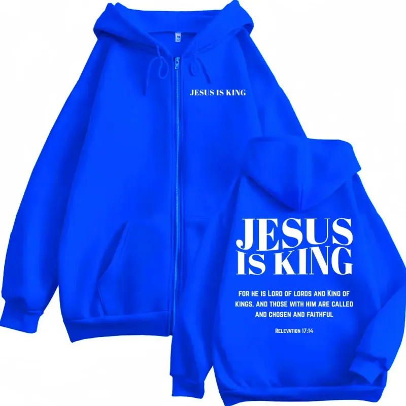 Christian Jesus Bible Verse Print Zipper Hoodie High Quality Fashion Zip Up Pullovers Men Women Casual Long Sleeve Sweatshirts — image 5
