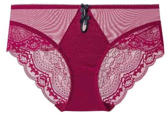 Women Sexy Red Lace Bra French Ultra Thin Minimizer Non Wired Breathable Brassiere Large Bust Reduce Underwear 32‑42 — image 8