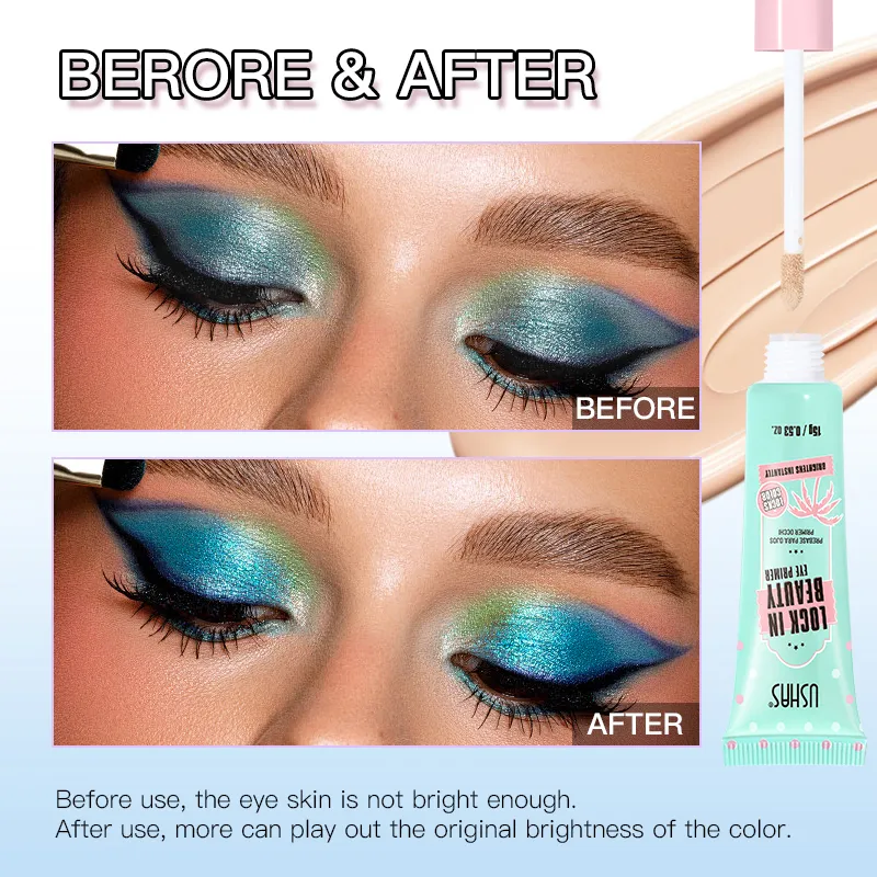Lock In Beauty Ombretto Primer A lunga durata a prova di sbavature Illumina il colore degli occhi Base liscia Primer per trucco occhi invisibile