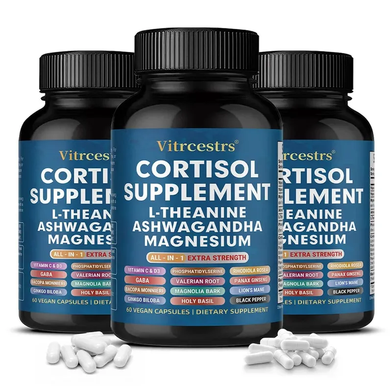 Cortisol Complex Capsules with Ashwagandha L-Theanine & Magnesium Stabilize Mood Supports Relaxation Calm & Daily Wellness — image 11