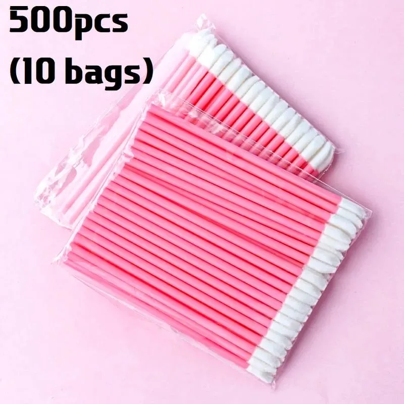 Pukal 50/500/2000Pcs Berus Bibir Aplikator Profesional Borong Tongkat Gincu Wanita Berus Gloss Bibir Aksesori Alat Solek
