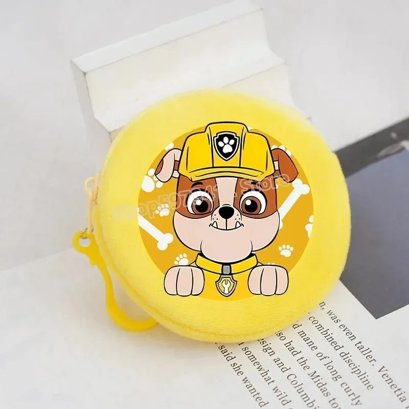 Paw Patrols Round Wallet Cute Keychain Bag Printing Coin Zipper Purse Anime Small Change Bags Convenient Mini Storage Pouch Gift — image 12
