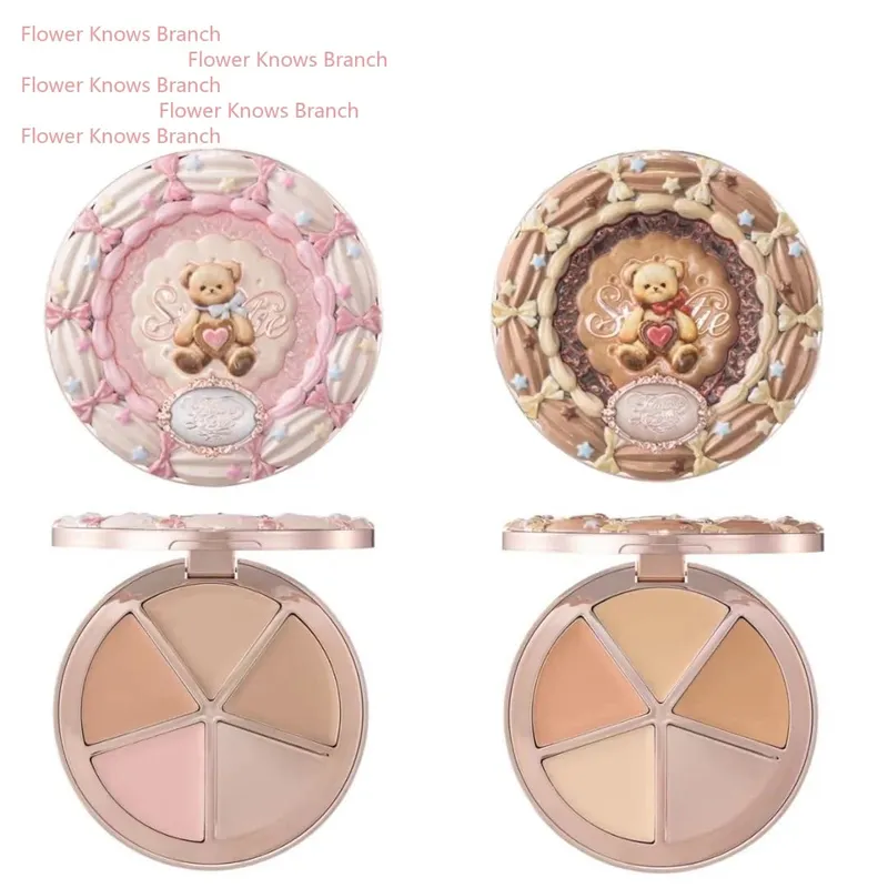 Flowerknows THE SWEETIE BEAR COLLECTION Smink-ajándék szett All In korrektor paletta pirosító beállító púder ajakzselé ajándékdoboz tükör — image 6