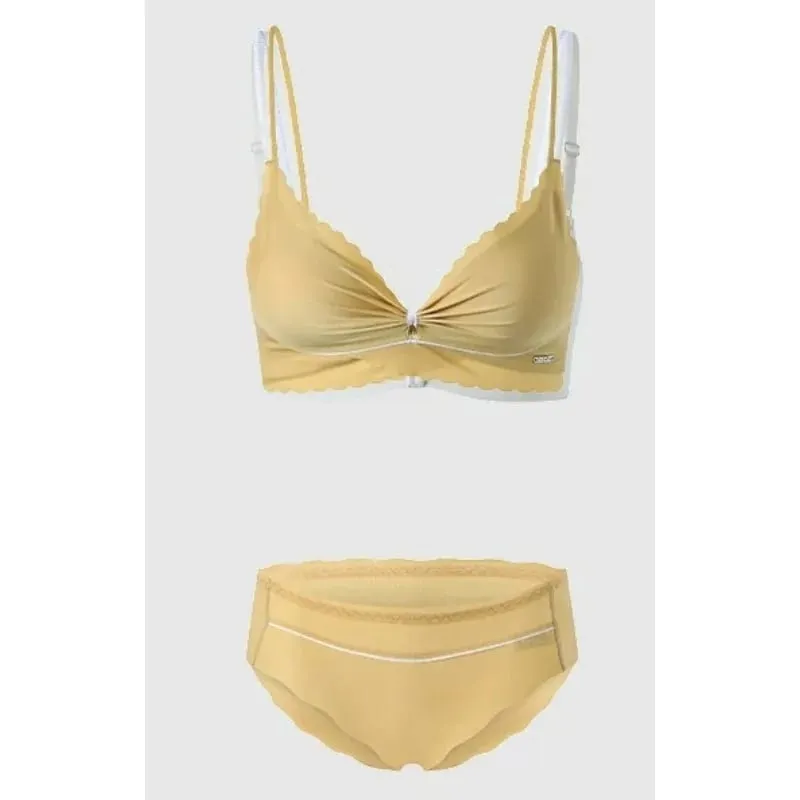 Hot Sexy Sweet Lingerie Set Women Wireless Bra Thin Cup Push Up Breast Support Large Bust Minimizer Daily Wear Plus Size S-XL — image 2