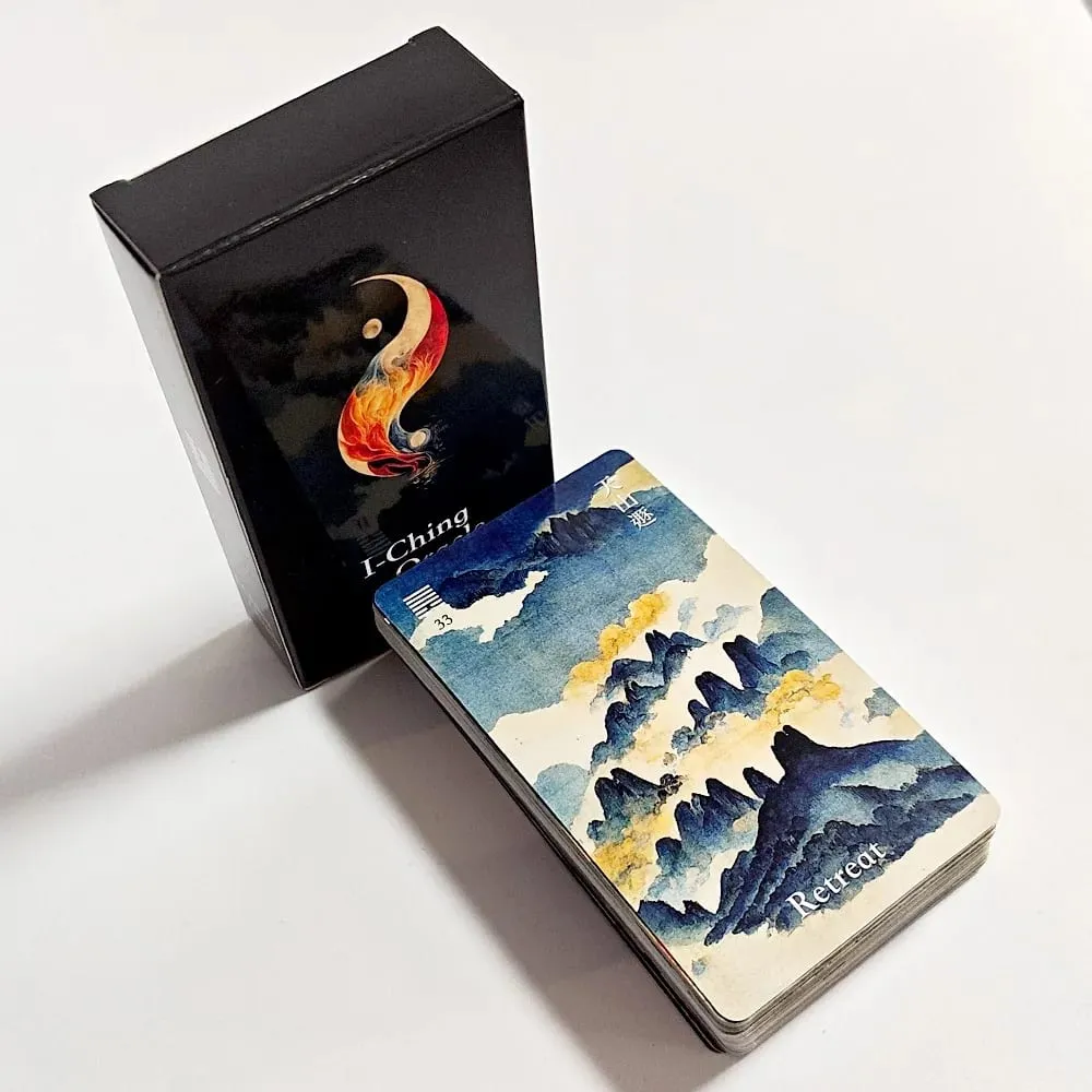 10.3*6cm I-Ching Oracle Deck64 Cards Traditional Ink Art Style Chinese Divination Tool for Spiritual Guidance and Meditation — image 3