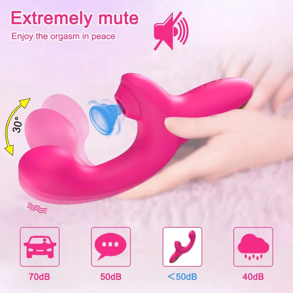 Sucking Vibrator Sex Toys for Women Vibrating Finger Massager with Suction Vibration Clitoral G Spot Stimulation Adult Products — image 3