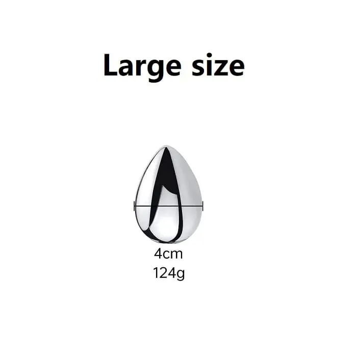 Small medium large 3 balls set metal anal hook beads head butt plug dilator prostate massager insert bdsm sex toy for male — image 13