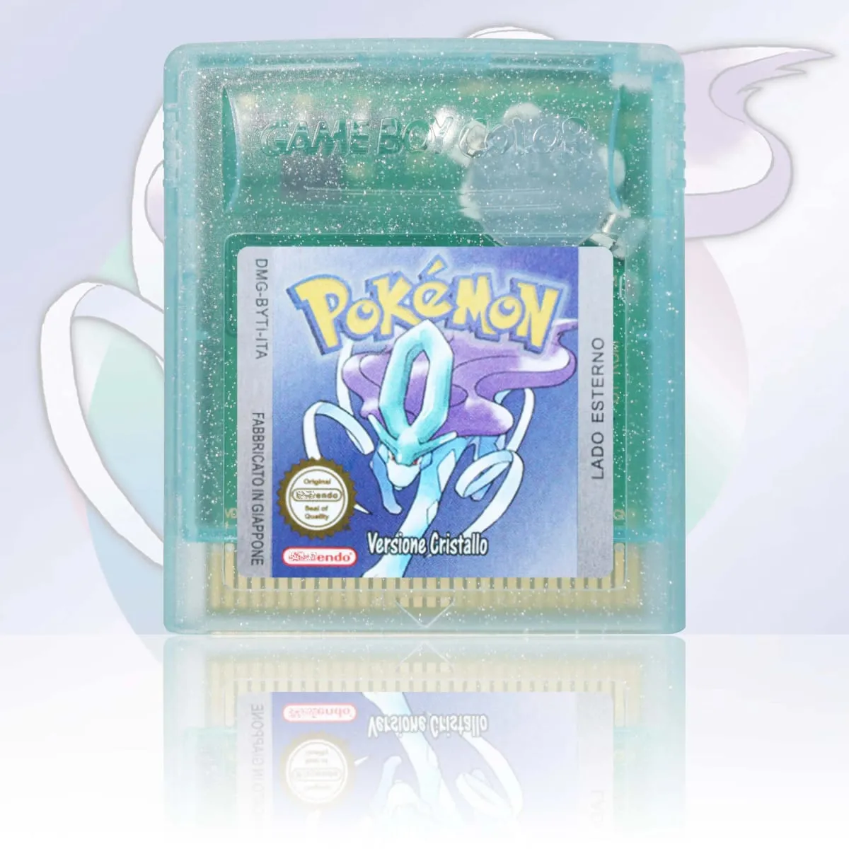 GBA/GBC ITA Version Pokemon Rubino/Zaffiro/Smeraldo/Cristallo/Verde Game Cartridge Video Game Card High Quality with Battery