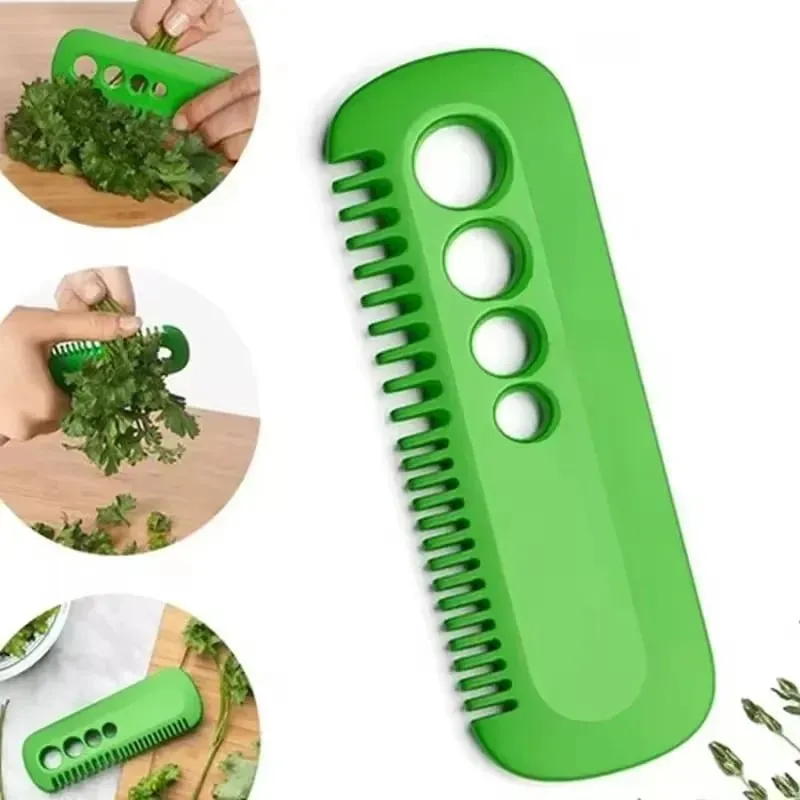 Multifunctional Cutter Stripper Vegetable Rosemary Kale Chard Collard Oregano Parsley Cilantro Leaf Remover Kitchen Peeling — image 4