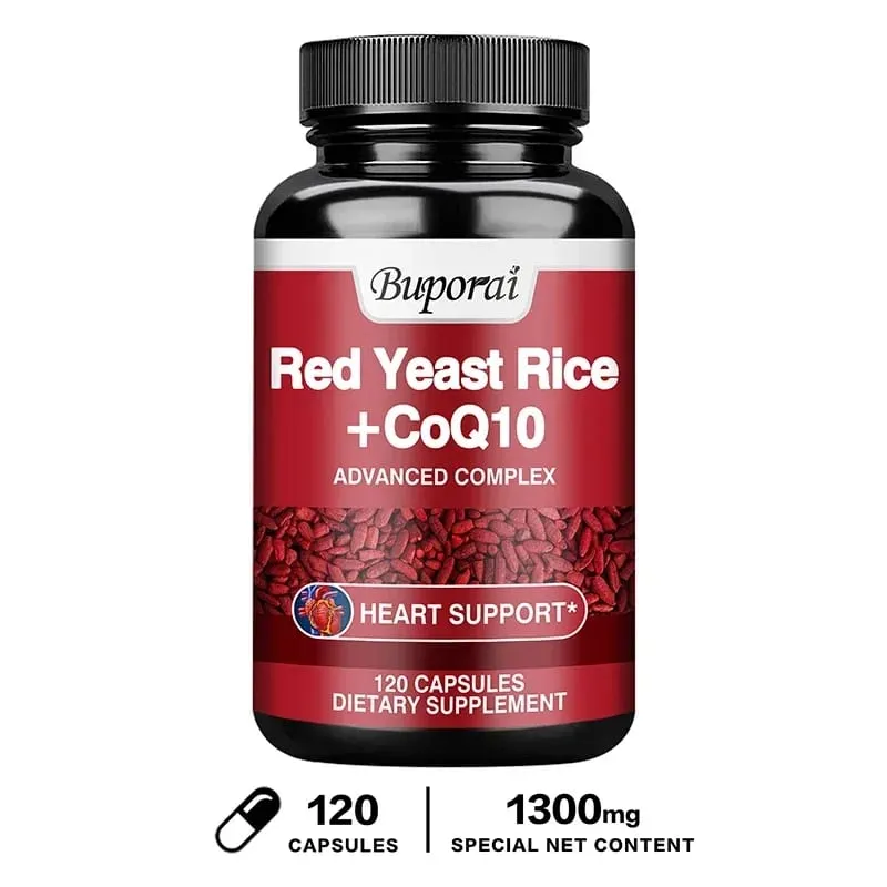 أرز الخميرة الحمراء مع مكمل CoQ10 - دعم مضادات الأكسدة للطاقة وصحة القلب — image 9
