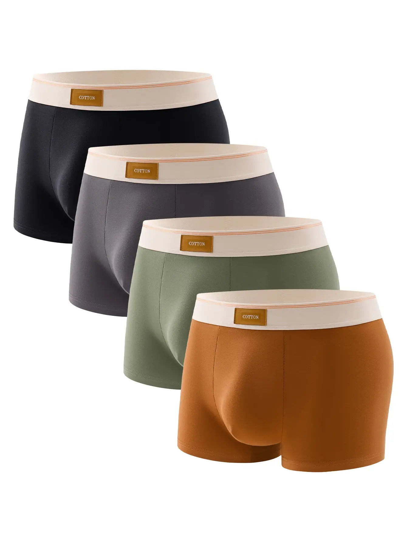 Calzoncillos Boxer de algodón de alta calidad para hombre, Boxers deportivos informales suaves y saludables, pantalones cortos de moda, ropa interior, 3 uds.