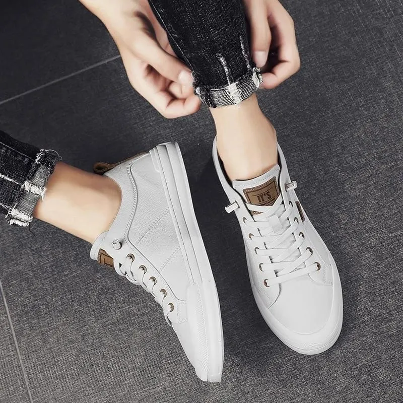 Simple and Versatile White Sneakers Breathable Board Shoes Men's Casual Shoes Delicate and Breathable Without Causing Foot Discomfort — image 6