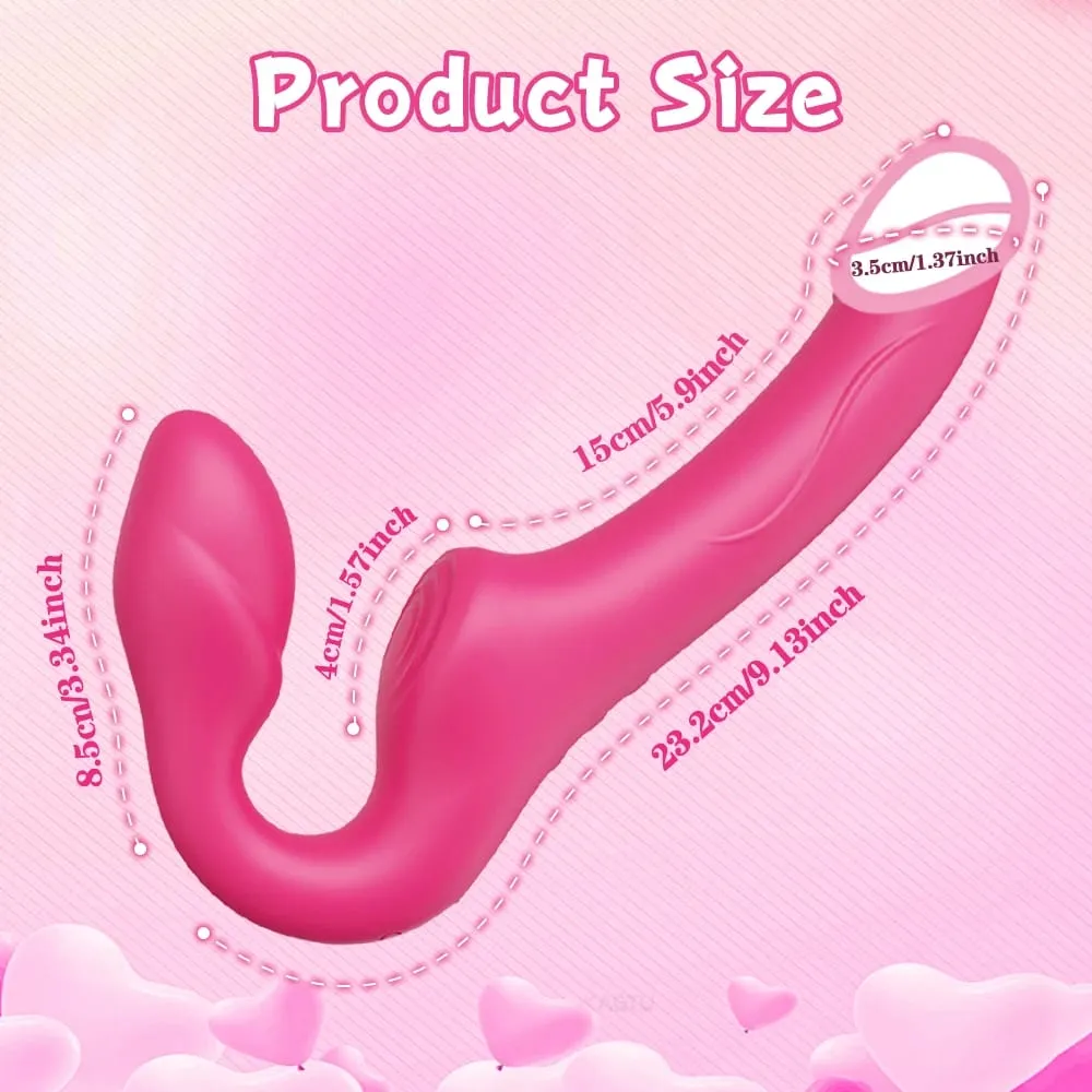 Double-Ended Vibrators for Women Wireless APP 3 in 1 Dildo Vibrator Lesbian G-Spot Dildos Couples Adults Toys Female Masturbator