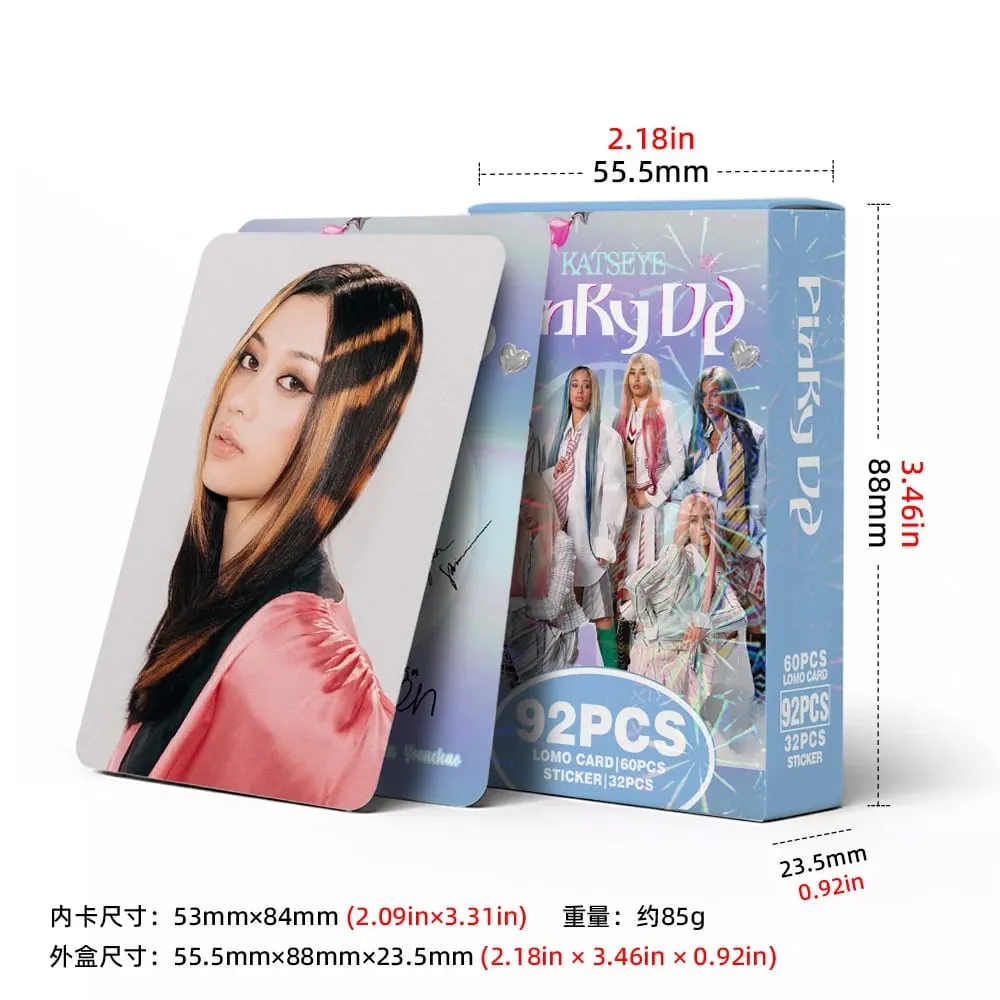 92pcs KATSEYE New Album PINKY UP Photo Card Photocards Stickers Kpop Merch Lomo Cards Set Fans Collection Cards Gifts — image 5