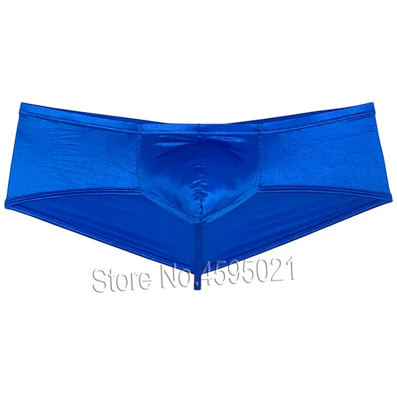 Men's Underwear Thong Rise Cheeky Briefs Glossy Wet Look Boxer Solid Shiny Metallic Luster Pouch Low Rise Beach Briefs Underpant