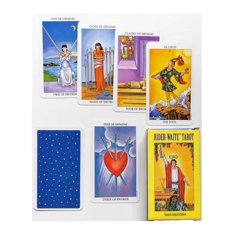 Rider Waite Tarot Card Divination Personal Use Tarot Deck Full English Spanish Version Oracles Deck for Girl Board Playing Game — image 5