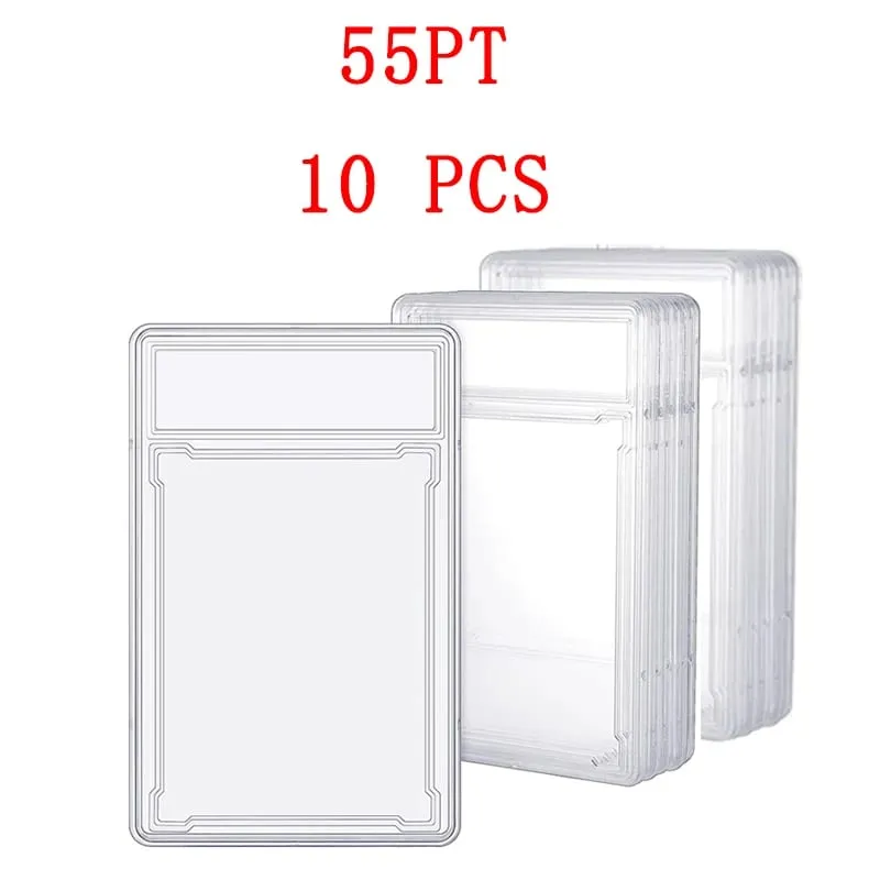 35/55/75/100PT Trading Cards Slab Label Grade Baseball Star Card Sleeves Protector Acrylic Hard Plastic Game Grade PTCG Gift Toy — image 17