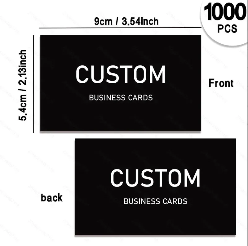 200/500/1000pcs Customizable Cards Personalized Business Cards with Acrylic Storage Box Matte Film Thank You Invitations — image 18
