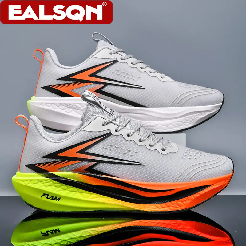 New Running Shoes Men's Speciality Marathon Sports Sneakers Breathable Lightweight Carbon Board Women's Athletic Tennis Non-skid — image 4