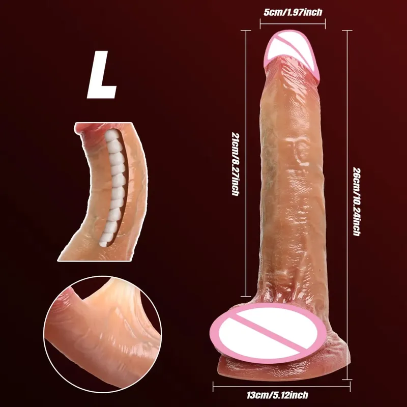 Realistic Silicone Dildo Black Soft Penis Sliding Foreskin Cock Male Genitals Vaginal Masturbation Suction Cup Dick Anal Sex Toy — image 14