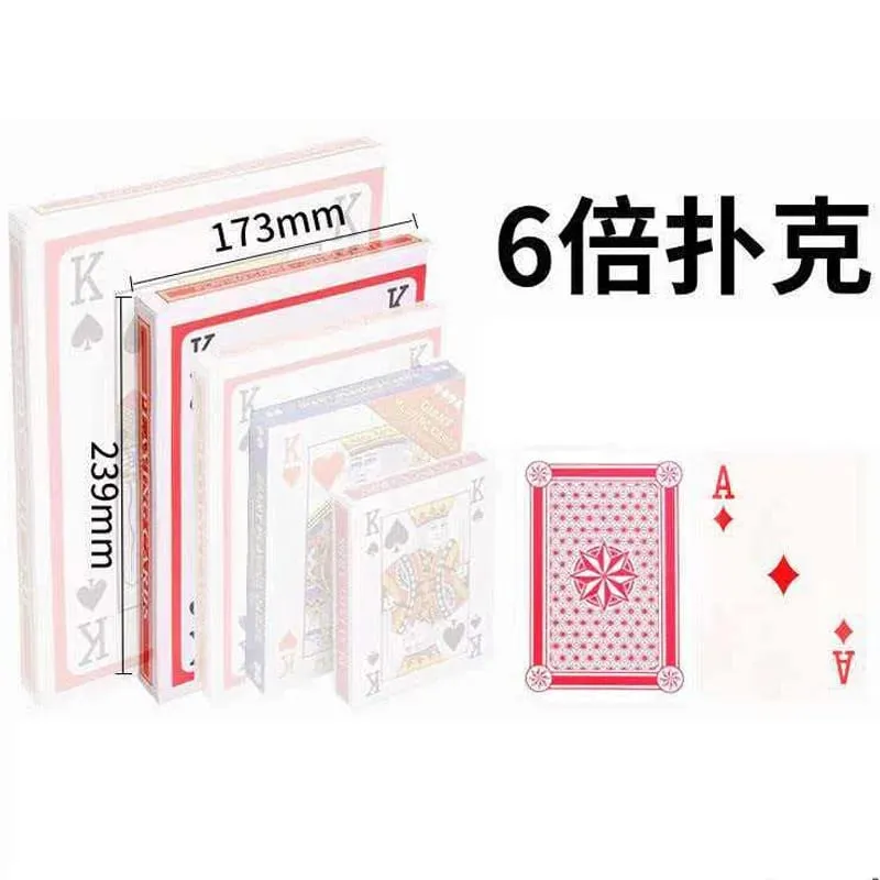 Giant Playing Cards Jumbo Size Oversized Carnival Birthday Wedding Party Favors Fun Challenges Company Team Building Games Props