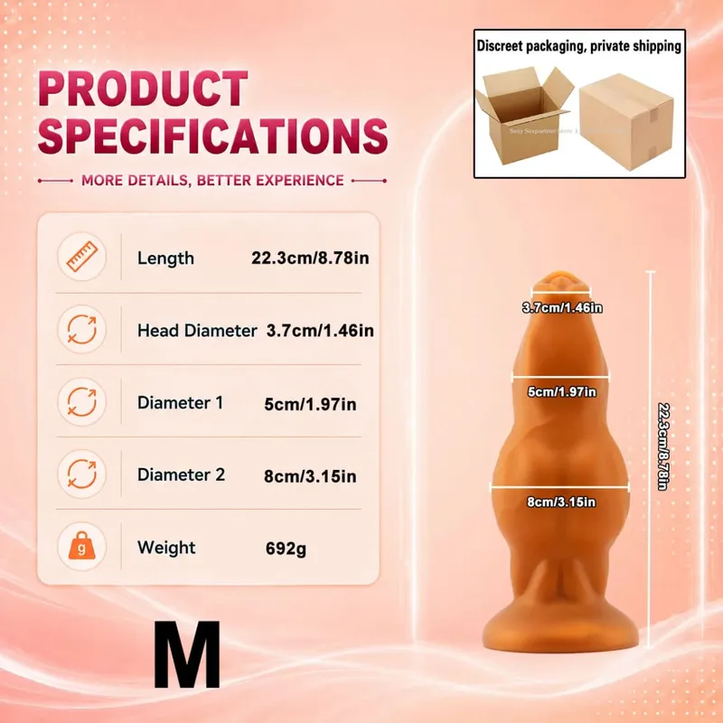 NEW Large Animal Penis Huge Dog Cock Dildo Suction Cup Masturbator Female Anal Butt Plug Big Anal Plug Adult Sex Toys Products — image 10
