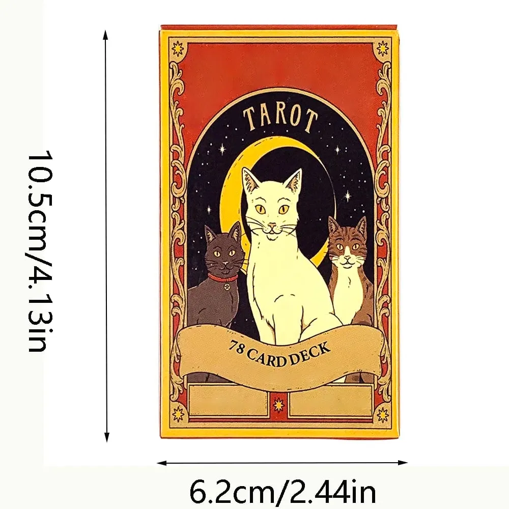 Hot-selling Tarot Cards A 78 Card Deck Unique Cards For Cat Lovers and Tarot Enthusiasts Cute Cards Game New Year Gifts — image 6