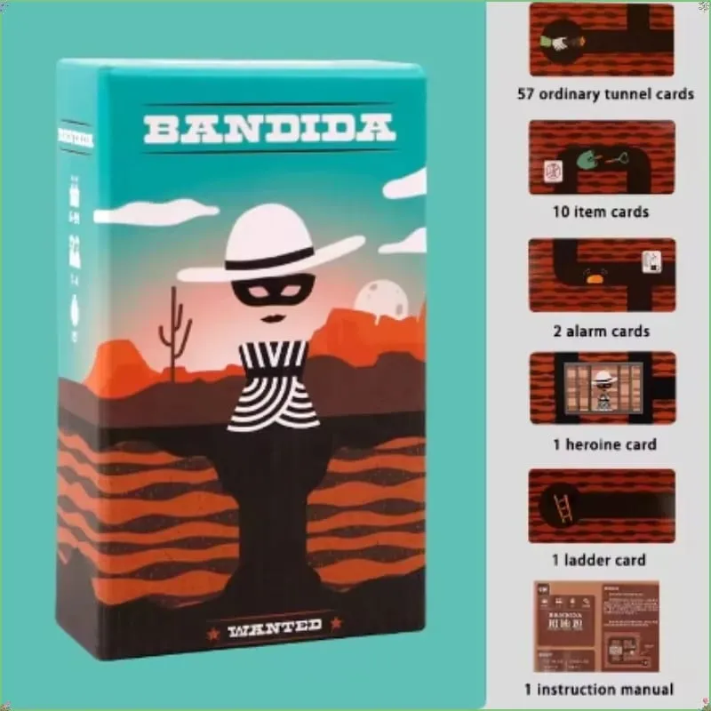 2026 Bandido Bandida Board Game 1-4 Players Strategy Puzzle Card Game For Kids & Adults Party Family Fun Strategy Game — image 4