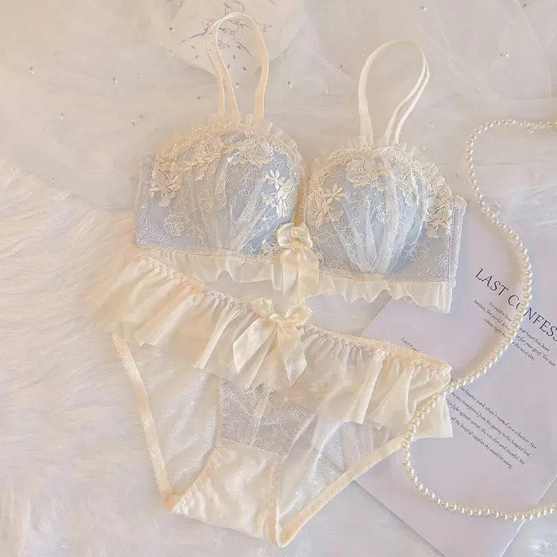 Push Up Bra Wireless for Small Breasts Anti Sagging Lace Bralette Women's Non Padded Lingerie To Enhance & Lift Comfort Bras