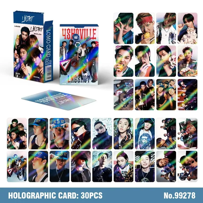 124PCSLNGSHOT MINI Album 4SHOBOIZ Vol.2 4SHOVILLE Card Photocards Kpop Merch Lomo Cards Set Fans Collection Cards Gift — image 15