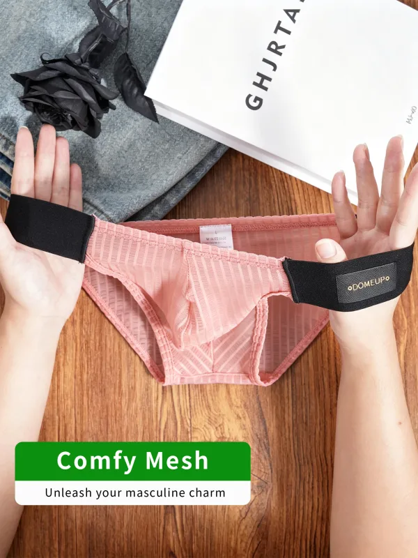 1/2/3PCS New Men's Premium Mercerized Cotton Briefs Ultra‑Thin Breathable Silky Soft Fitness Gym Daily Wear Men Underwear