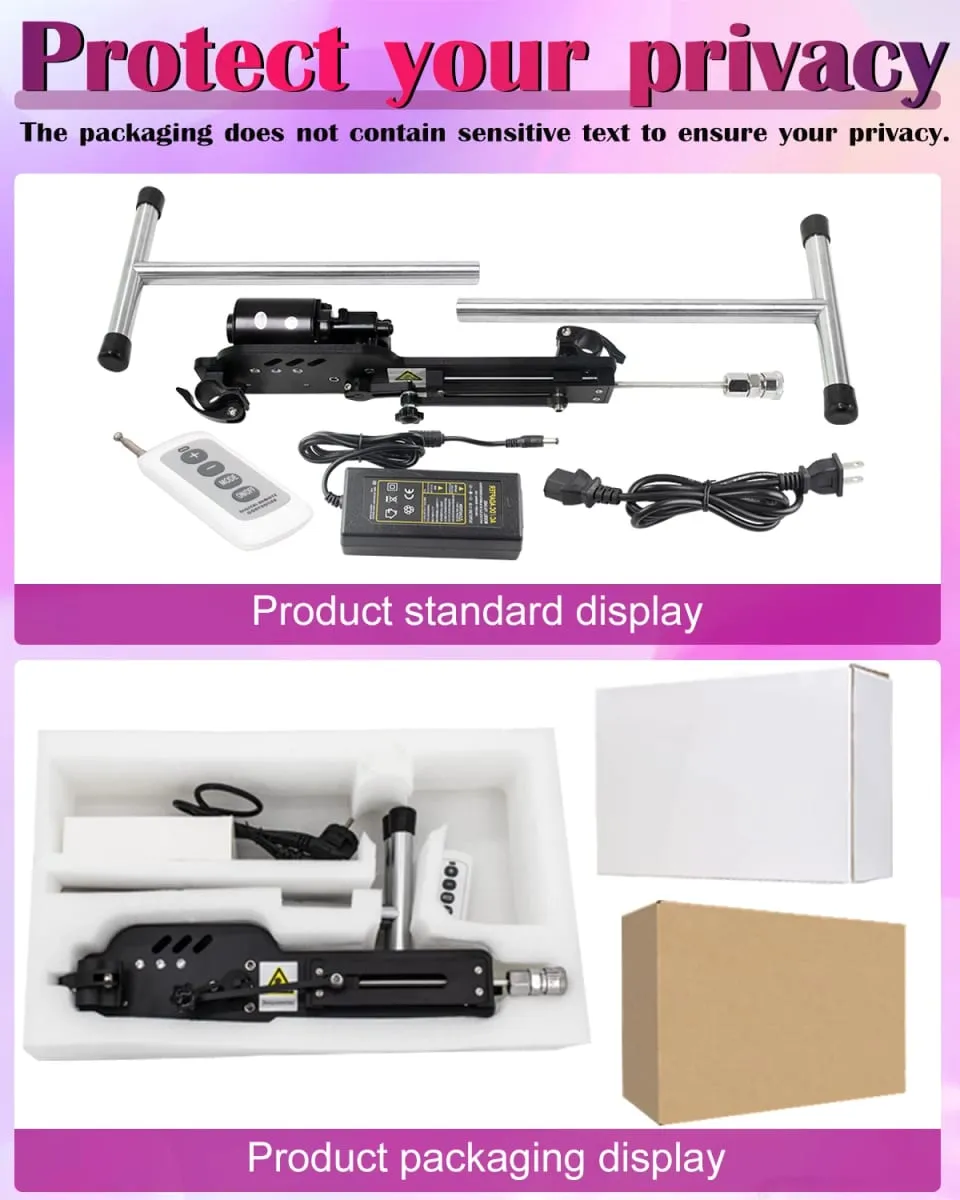 Frissítse a szexgépet távirányítóval Super Silent Ultra Állítható Vac U Lock 30db 120W Love Machine ingyenes Big D-vel