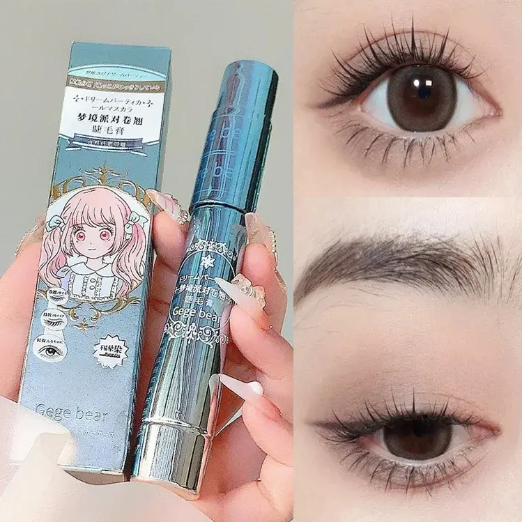 ผ้าไหมเส้นใย Lash มาสคาร่ากันน้ำ Long Lasting Extension ขนตายาว Curling มาสคาร่าขนตาสีดำแต่งหน้าเครื่องสำอาง — image 2