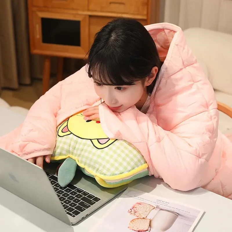 Apple Plush Pillow Cat Stuffed Cushion Kawaii Soft Sofa Cushion Air Conditioning Blanket Throw Pillow Adorably Birthday Gifts — image 9