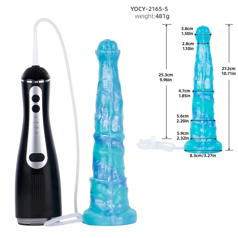 Silicone Electric Squirting Fantasy Dildos with Suction Cup Prostate Massager Ejaculating Penis Sex Toys For Women Men