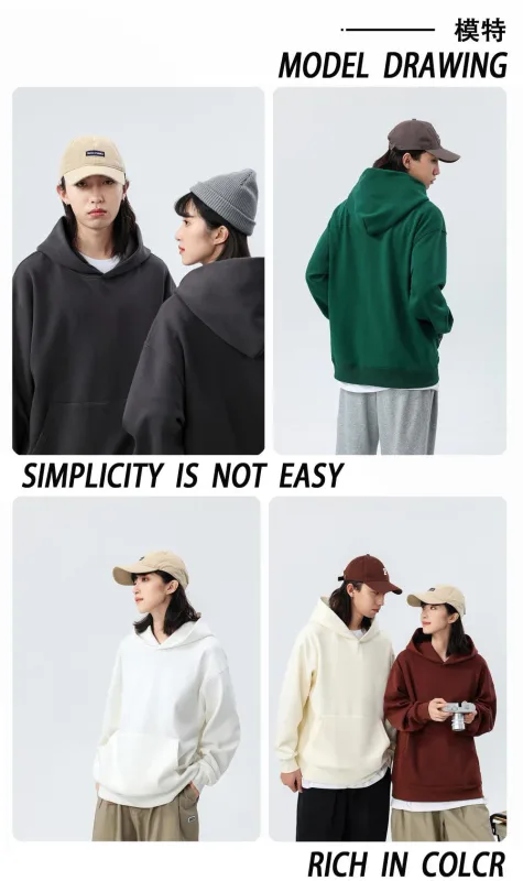 2026 New Men'sSweatshirt Casual Streetwear Pullovers Sport Fitness Pocket Hoodies Multi Color — image 12